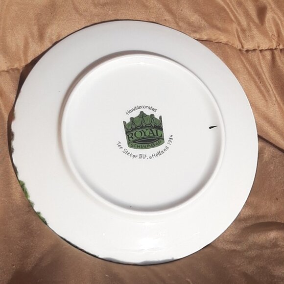 Royal Schwabap 1984 Ter Steege BV. Holland Plate Tulip Harvest 7"D - Picture 7 of 10